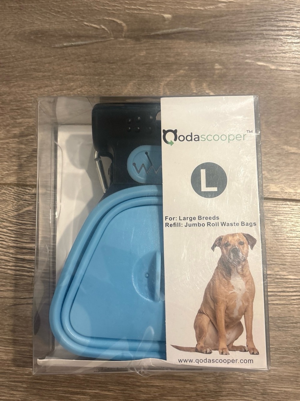 Qodascooper Large Dog Waste Bag Dispenser - Blue